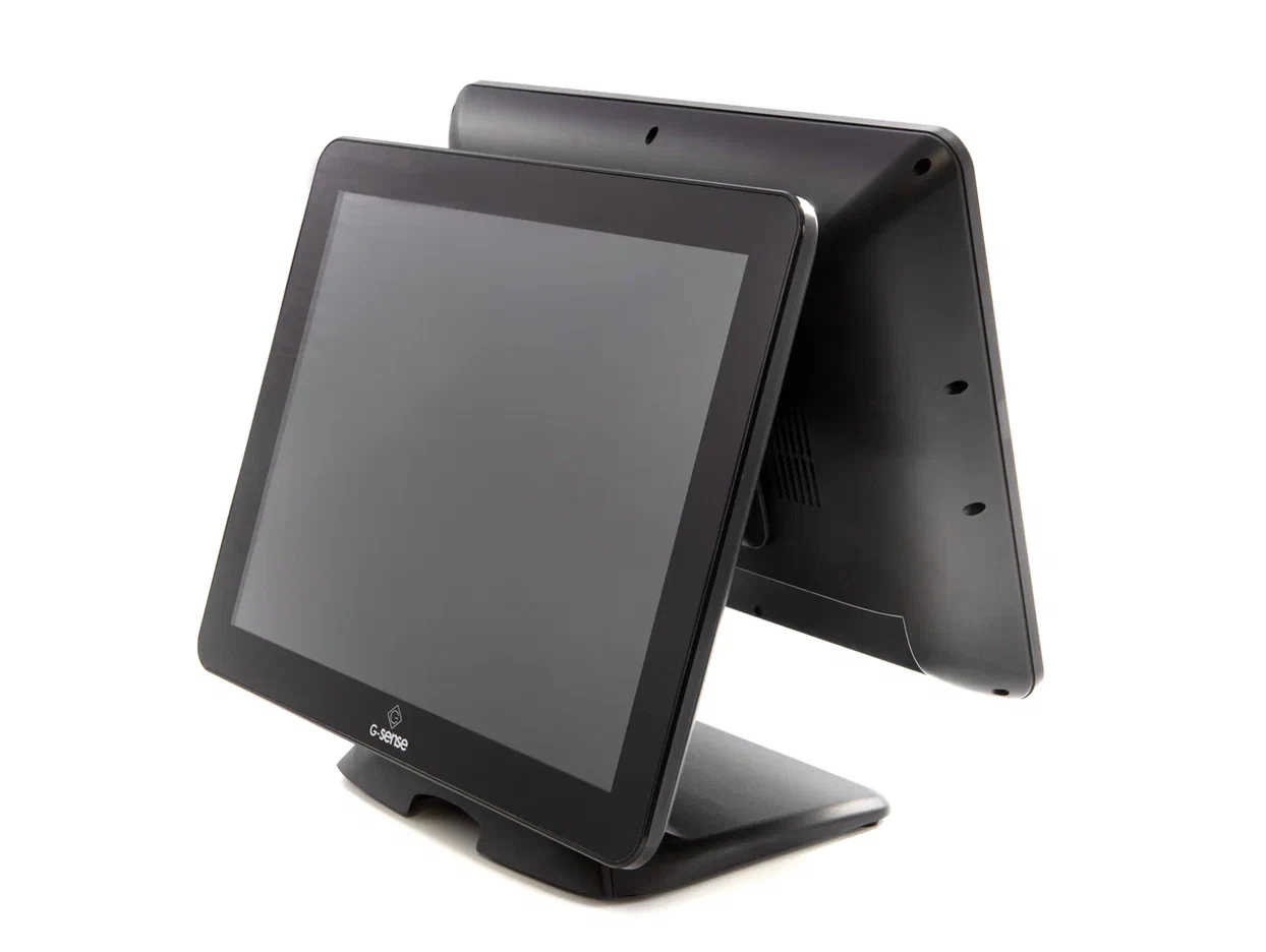 Сенсорный терминал G-SENSE Juniour-R Force Plus NF, черный (15", J6412, 8 Gb (DDR4), SSD 128 Gb (M.2), c MSR, 6*USB, 2*COM, без ОС, wall mount, BT+WiFi, со вторым монитором 15") купить в ККМ.ЦЕНТР
