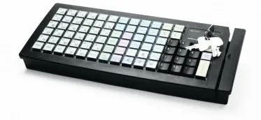 картинка Программируемая клавиатура Posiflex KB-6600U-B черная c ридером магнитных карт на 1-3 дорожки от магазина ККМ.ЦЕНТР
